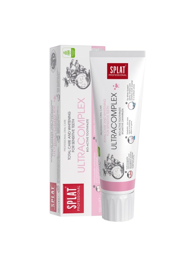 سبلات بروفيشنال ألتراكومبلكس | معجون أسنان طبيعي | حماية متكاملة | تبييض لطيف | يحافظ على صحة اللثة | نباتي وخالٍ من الفلورايد | 100 مل - Image 1